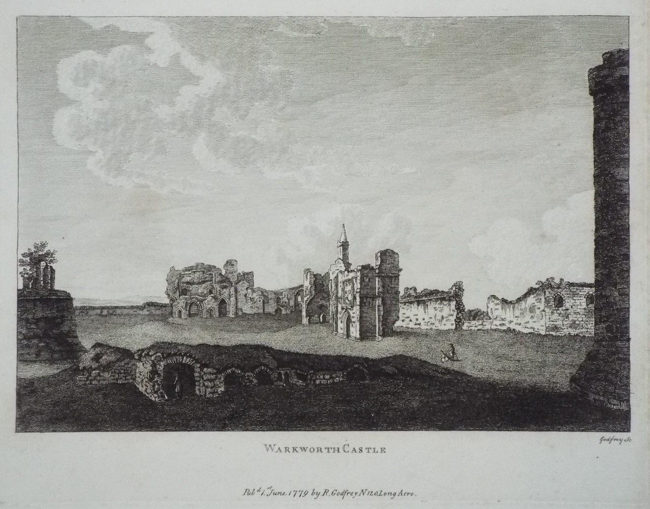 Print - Warkworth Castle - 